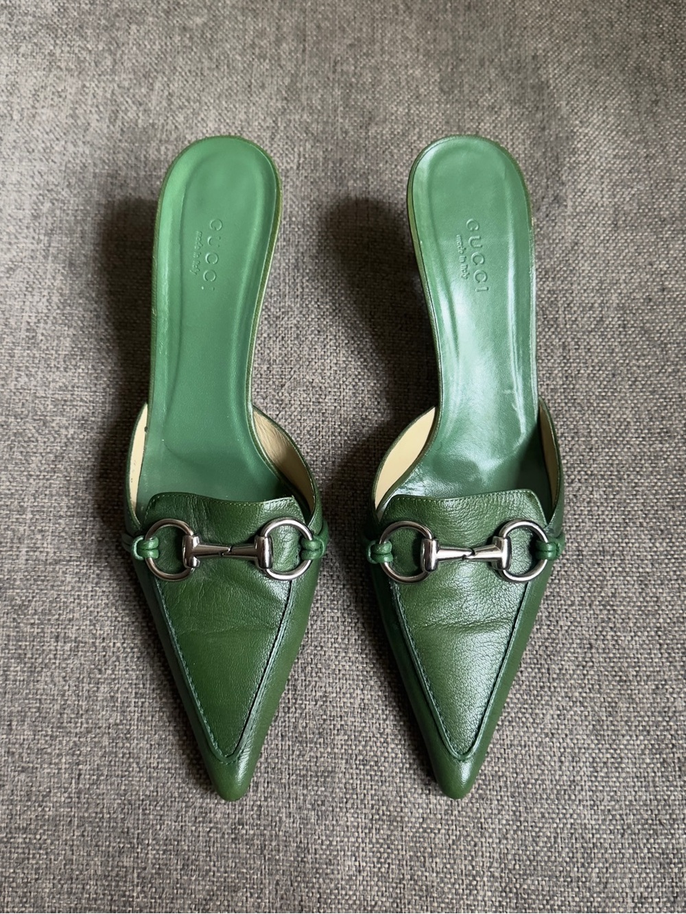 Vintage Gucci x Tom Ford green horsebit mules - Picture 2 of 8